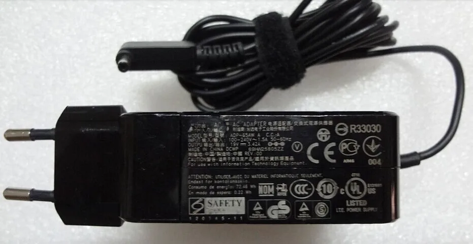 ES JAUNU Oriģinālo OEM 65W AC Adapteris Piegādes Power Lādētājs ASUS Zenbook UX32V UX32VD UX32VD-DB51 ADP-65AW A N65W-02 PC