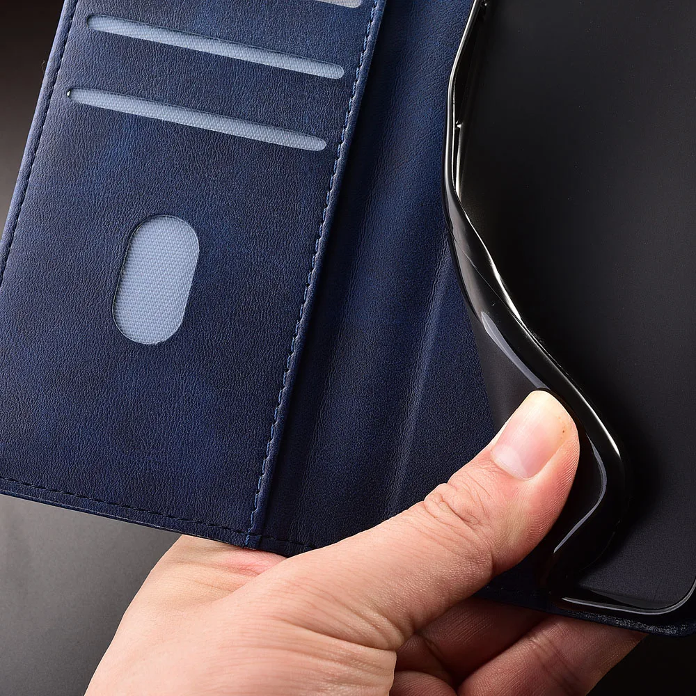 Flip Ādas maks Case For Samsung Galaxy A01 Core aizmugurējo vāciņu Luksusa tālruņu soma