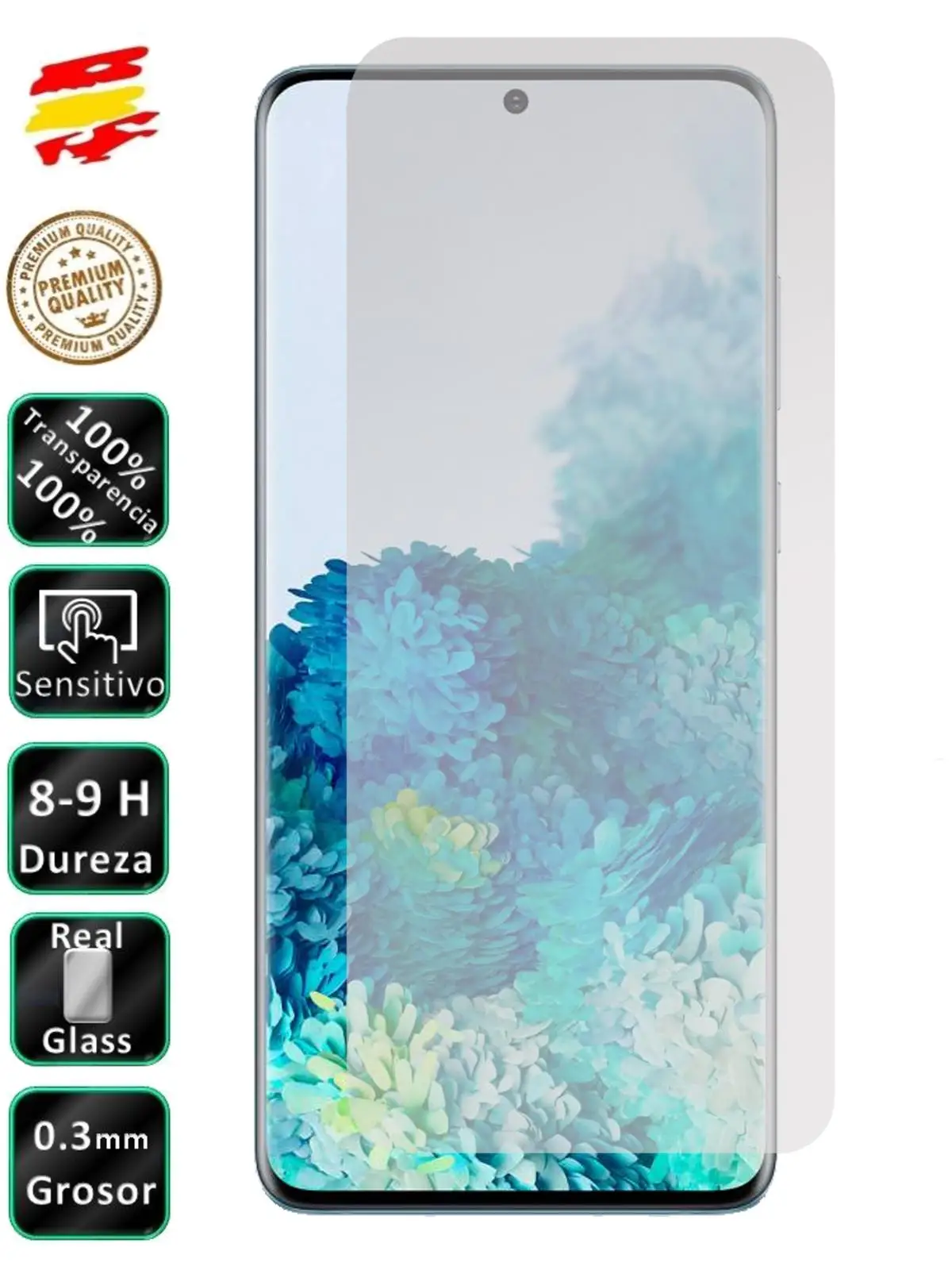 Galaxy S20 Plus skaidrs, izliektās 3D rūdīts stikls pilna ekrāna Aizsargs, lai mobilo tālruni. Stikla 9H - Movilrey