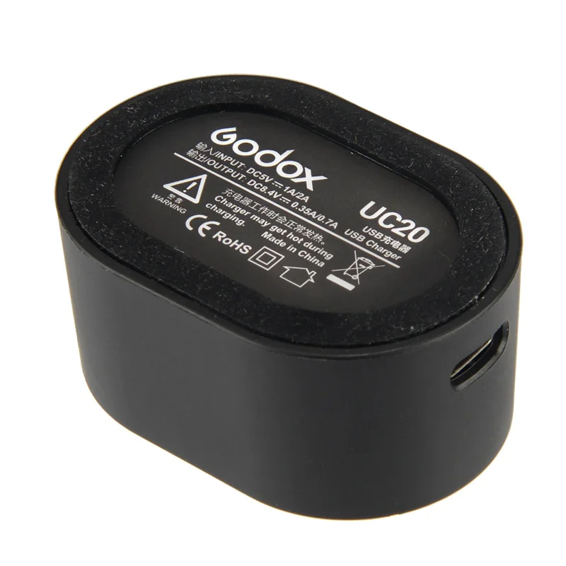 Godox UC18 UC20 UC29 USB Flash Akumulatora Lādētāju VB18 V850II V860II / VB20 V350C V350N V350S V350O V350F / WB29 AD200 Lādētāju