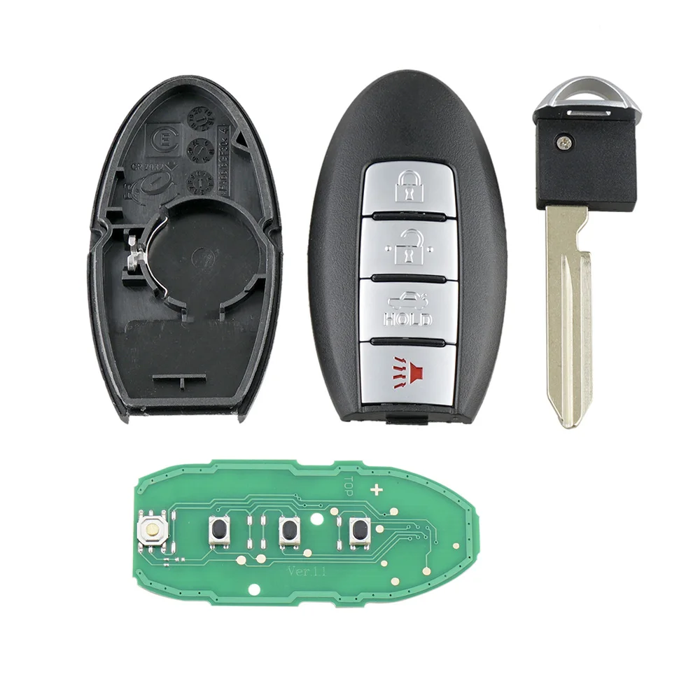 GORBIN 4Buttons Keyless Ieceļošanas Tālvadības Auto atslēgu DIY Fob 315Mhz Infiniti G35 G 35 2003 2004 2005 2006 Par KBRASTU15 Automašīnas atslēgas