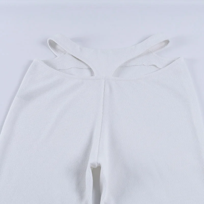 Heeatal Augsta Vidukļa Plaša Kāju Bikses tīrtoņa Krāsas Bikses Sexy Dobi Ārā Bikses Sievietēm Kritums Ir 2021. Sieviešu Apģērbs Elegants Ikdienas