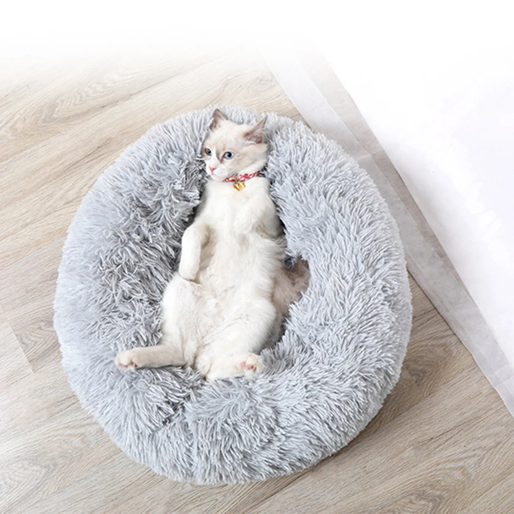 Ilgi Plīša Super Soft Suns Gulta Mājdzīvnieku Audzētava Kārta guļammaiss sauļošanās krēslu Kaķis Mājā Ziemā Silts Dīvāns Grozu Mazs Vidējs Liels Suns
