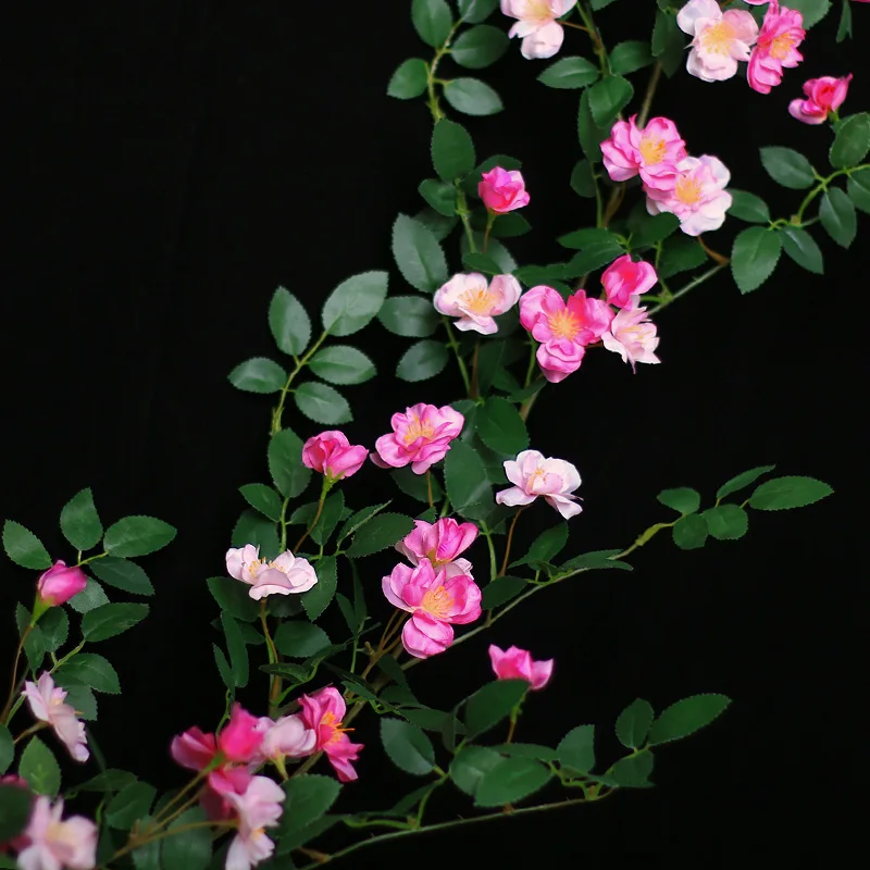 Imitācijas Apdare Ziedu Rožu Rotangpalmas Mākslīgo Ziedu Kāzu Puse, Māju Rotāt Piederumu Vīnogulāju Vīteņaugi