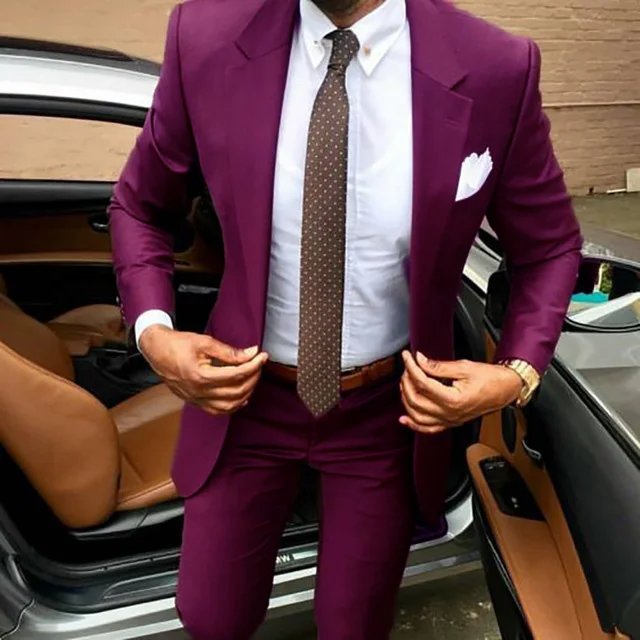 Ir 2021. Jaunāko mētelis, bikses dizainu Brūns vīriešu Slim fit uzvalks elegants tuxedos Kāzu uzņēmējdarbības puse kleita Vasaras jaka+bikses terno