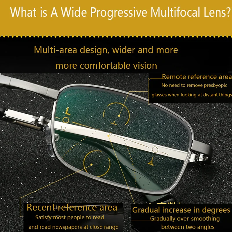 Izlūkošanas Locīšanas Photochromic Progresējoša Multifokāla Lasīšanas Brilles Vīrieši Sievietes Anti Zilā Gaisma Dioptriju Vecuma Tālredzība Brilles