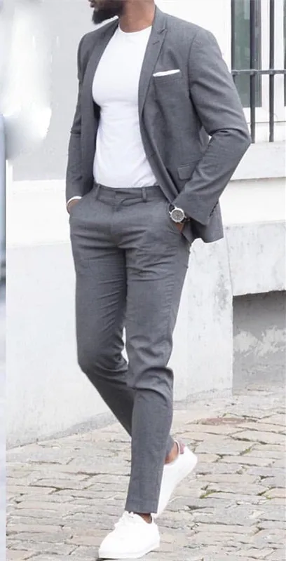 (Jaka+Bikses) Gadījuma Uzņēmējdarbības Vīriešu Uzvalki, Kāzu Tērpi Cilvēks Tuxedos Slim Fit Maksimālā Atloks Terno Masculino kostīmu homme