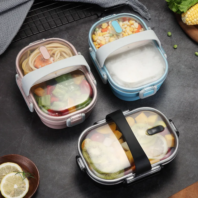 Japānas stila pusdienas kaste, kas nav skewered, nodalījumu aizzīmogo, 1 persona, izolēta pusdienas kaste, studentu pusdienas kaste