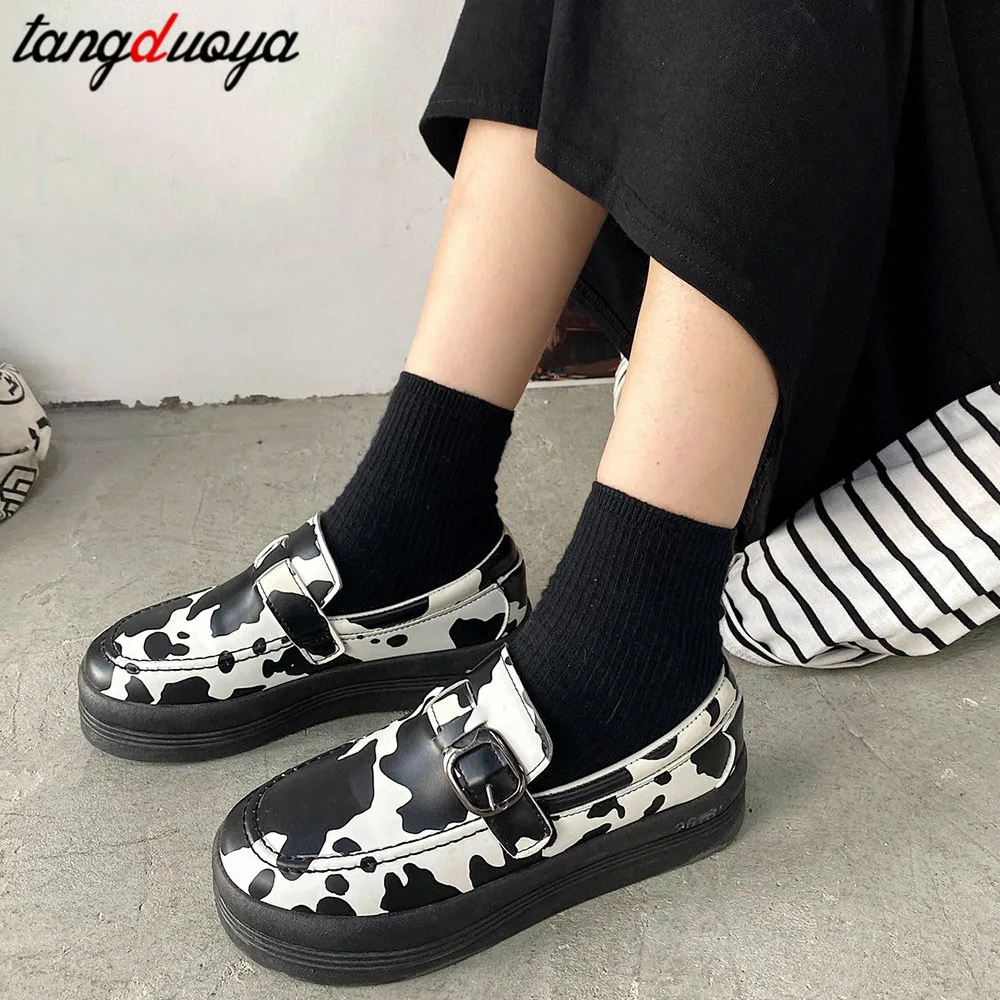 Japāņu Studentu Lolita Kurpes Sieviete Platforma Mary Janes Sprādze Cute kurpes Govis Cosplay LoliShoes Sieviete Kawaii Kurpes ir 2021.