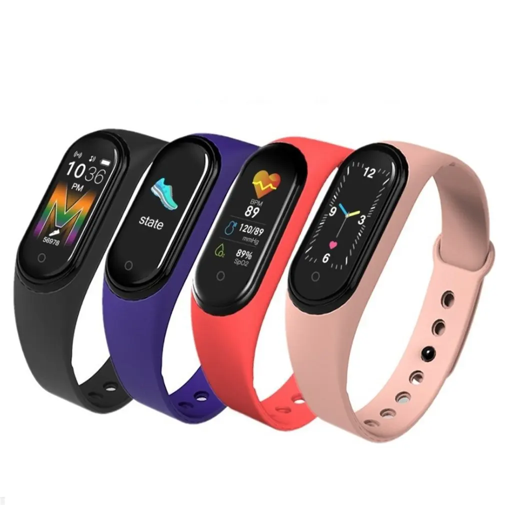 Jaunā M5 Smart Skatīties Vīrieši Sievietes Bluetooth Skatīties Fitnesa Sports Tracker Zvanu Smartwatch Spēlēt Mūzikas Aproce iPhone Android