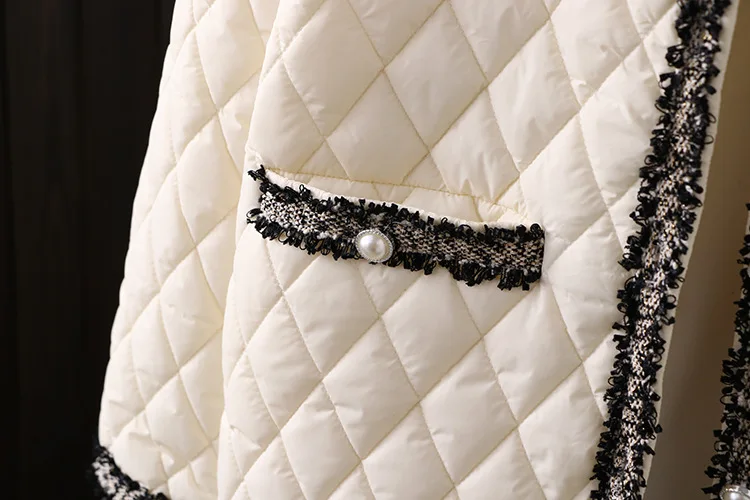 Jaunās dāmas rudens ziemas plus lieluma ilgi wadded jaka sievietēm lielu brīvs garām piedurknēm balts melns mētelis kabatas 3XL 4XL 5XL 6XL