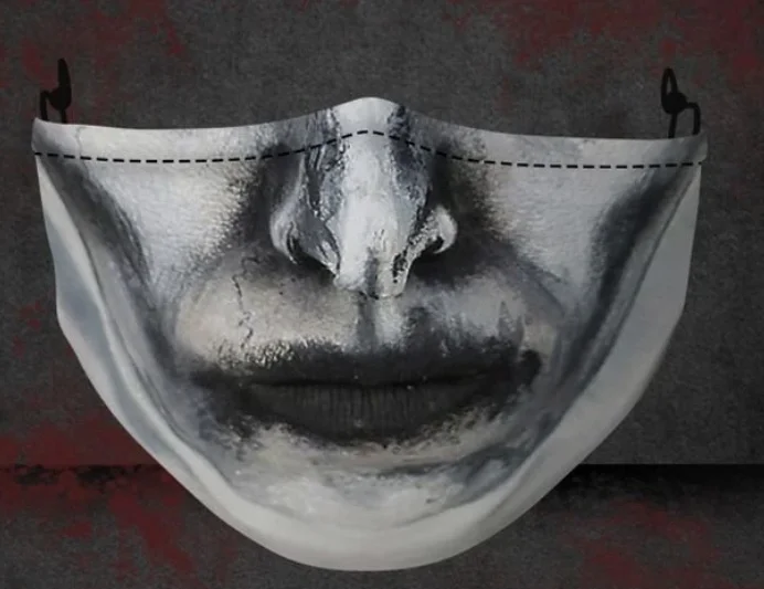 Klauns Halloween cosplay 3D iespiesti masku Halloween puse maskas Unisex Pieaugušo bērnu izmērs Jautri lomu spēlē maskas