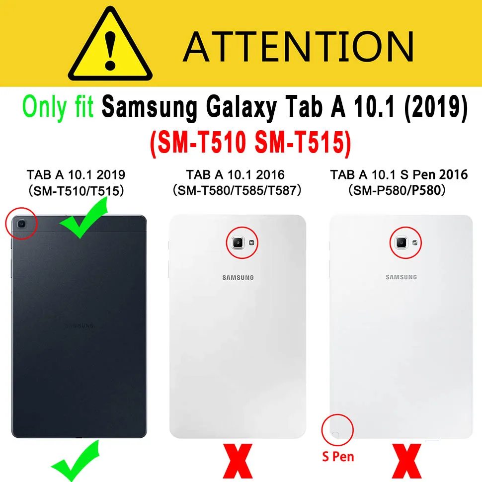 Klaviatūras apgaismojums Gadījumā, ja, Izmantojot Bezvadu Peli, Lai Samsung Galaxy Tab 10.1 2016 2019 SM-T510 SM-T515 T580 T585 Pelēm Vāciņu