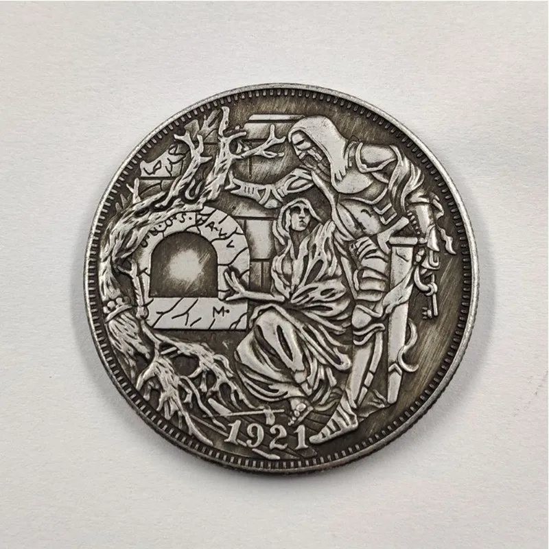 Klīstot Monētas Svētais Grāls Eiropas un Amerikas Stilu Maiju Orgānu Darbību Monētas Kulons Postenis