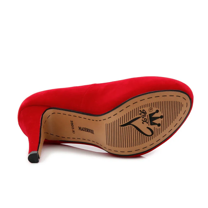 Kurpes Sieviete Dāmas Kāzu Duncis Platforma sieviešu Kārtas Toe kurpes 11cm Tievu papēdi zapato mujer Sexy Exegang Sūkņi plus:35-45 46