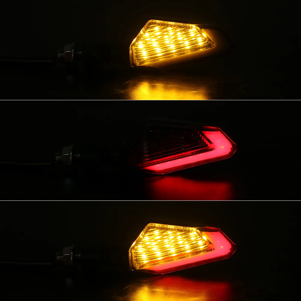 LEEPEE 2gab/set Motociklu LED Pagrieziena Signāla Gaismu Universālā Blinker Priekšā, Aizmugurē, Signāla Lampiņa DC 12V Moto Piederumi