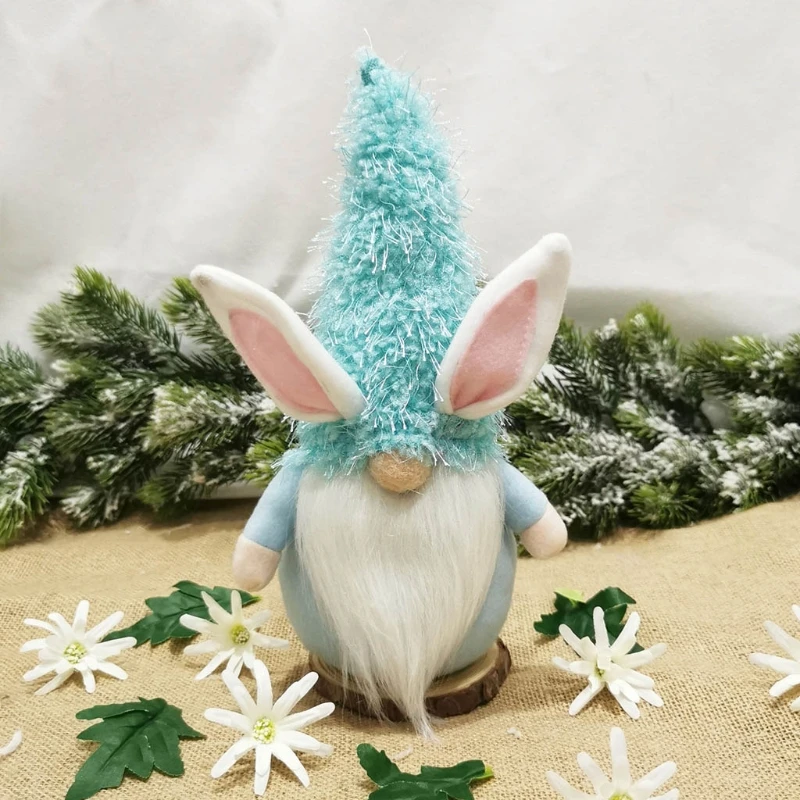 Lieldienu Zaķis Gnome Roku Zviedrijas Tomte Trušu Plīša Rotaļlietas Lelle, Svētku Rotājumi Mājās Partijas Apdare Bērniem Lieldienu Dāvanu