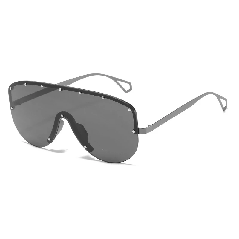 Lielgabarīta Saulesbrilles Sieviešu 2020. Gadam, Modes Metāla Puse bez apmales Saules Brilles Vīriešu, Sieviešu Liels Rāmji, Brilles Toņos Brilles UV400