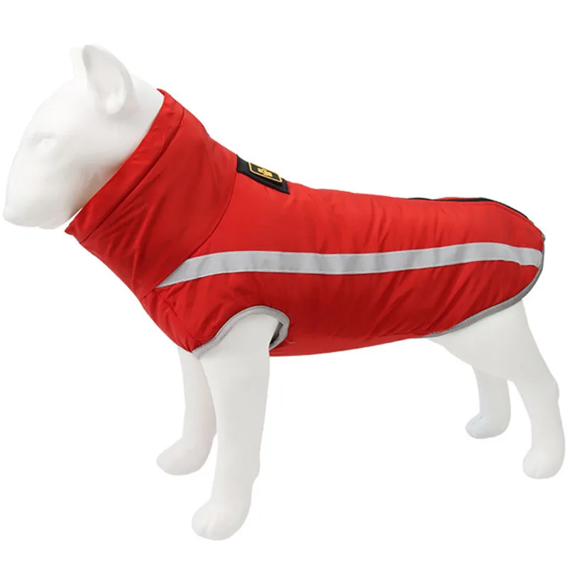 Lielu Pet Suns Jaka Sabiezēt Ziemas Siltā Suņu Apģērbu Labradora Atstarojošs Liels Suns Mētelis Franču Buldogs Tērpiem Pet Apģērbs