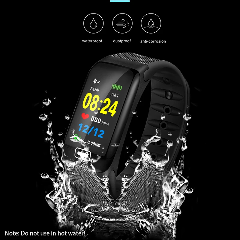 LIGE Smart Sporta Aproce Jaunu Ūdensizturīgs Skatīties asinsspiediens, Sirdsdarbības Detektoru Pedometrs ios Android Fitnesa Skatīties +Kaste