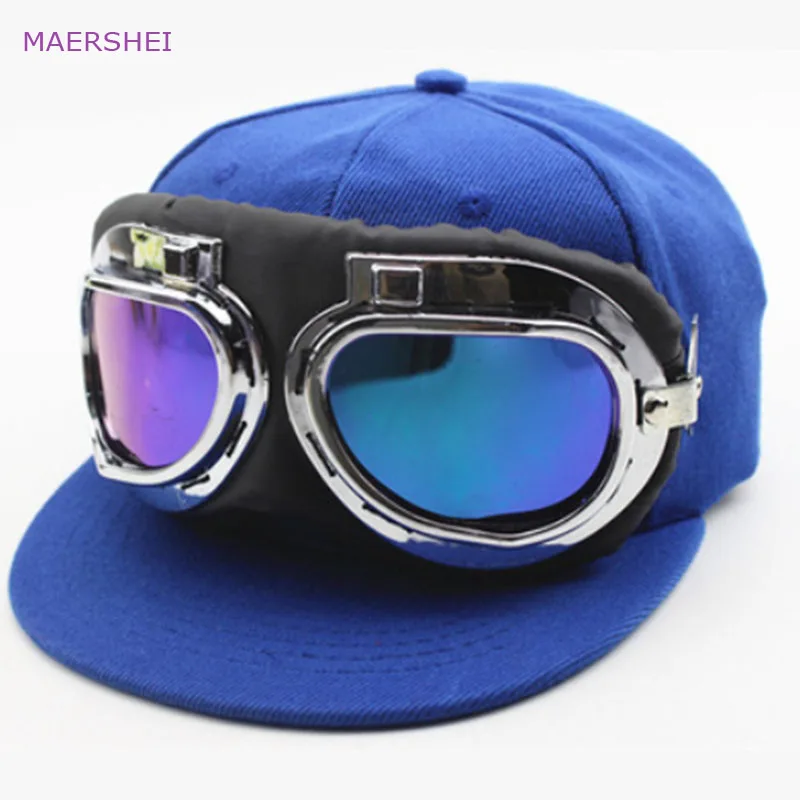 MAERSHEI Bērnu pilota brilles beisbola cepure sanpback Eiropā un Amerikā netradicionālo zēnu un meiteņu hip hop klp