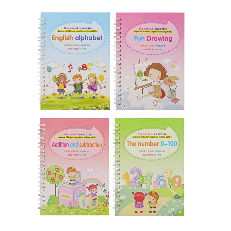 Magic Prakses Copybook angļu Meklēšanu Rievām dizaina Bērnu Rakstīšanas, Zīmēšanas Grāmata M09