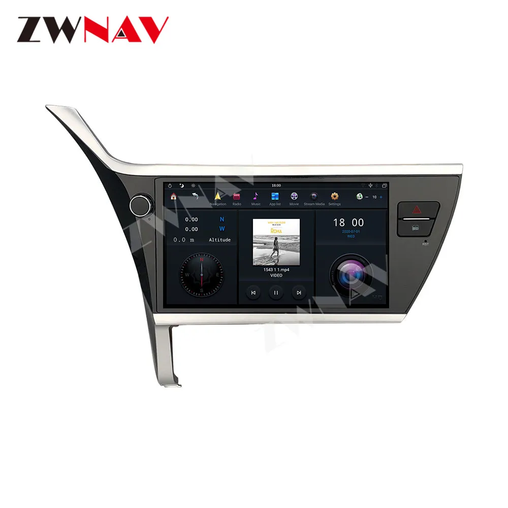 MAX-PAD HD ekrāna Android 9.0 Auto Multivides Atskaņotājs multivides straumēšanu vienības Toyota Corolla 2017 2018 GPS radio stereo bezmaksas cam