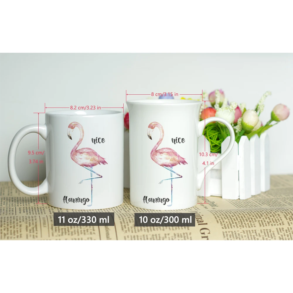 MAYREY 2018 Jaunu Artwrok Flamingo Keramikas Krūze Tējas Krūze 11oz Klasiskās Kafijas Tasi ar Modes Flamingo Drukāšana