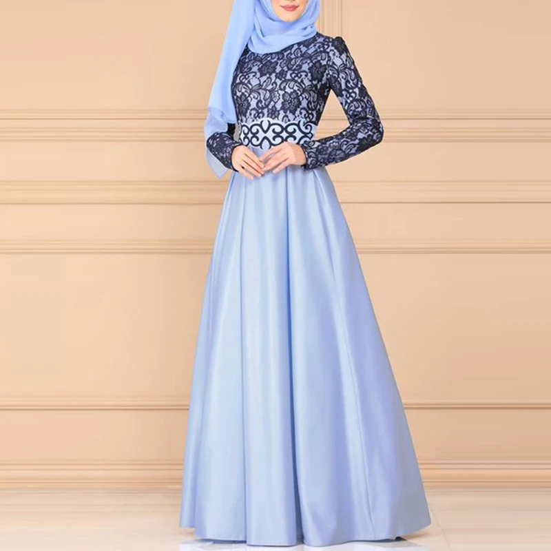 MISSJOY Musulmaņu Sieviešu Abaya Kleita Sadalīt Mežģīnes Vintage arābu Kimono Jubah Dubaija Elegants Islāma Apģērba Femme Drēbes S-5XL Платье