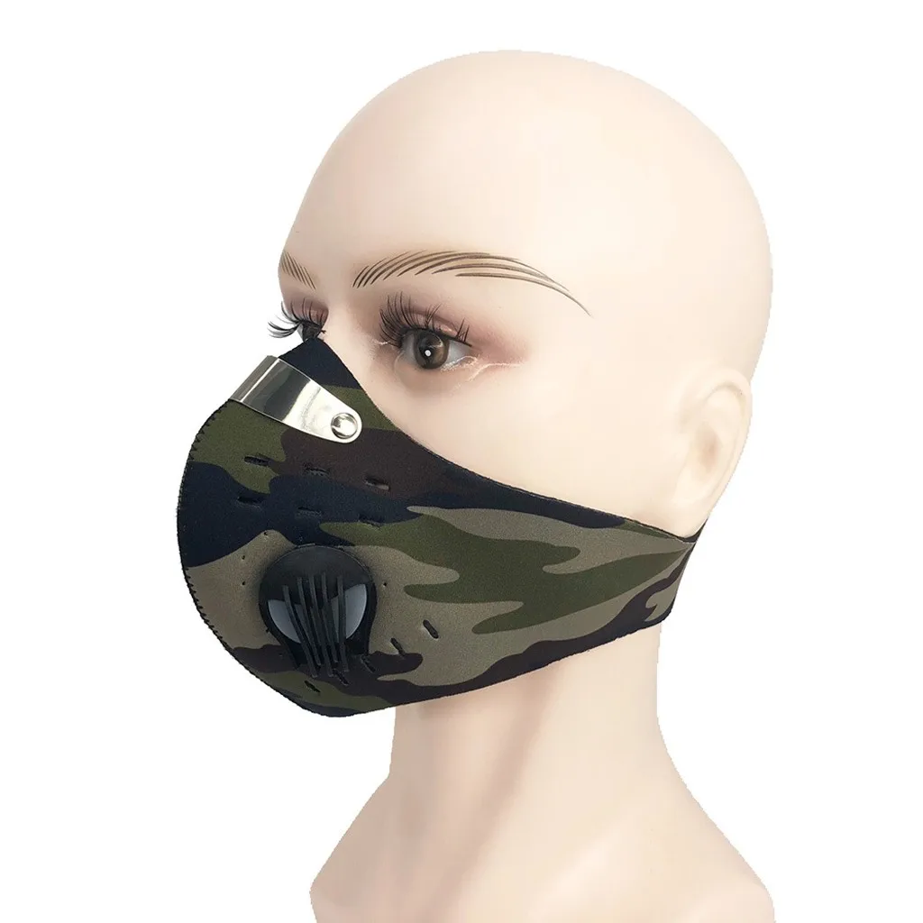 Modes Maskas Sievietēm, vīriešiem, salona PM2.5 Filtra Aizsardzību, Izjādes Riteņbraukšana, Respiratori Maskas Mazgājams Atkārtoti Elpojošs 5