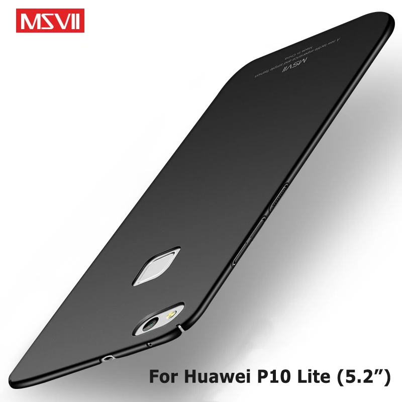 MSVII Gadījumos Huawei P10 Lite Lietu Vāku Slim Matēta Coque Par Huawei P10 Plus Gadījumā Grūti PC Vāks Huawei P 10 Lite Gadījumos