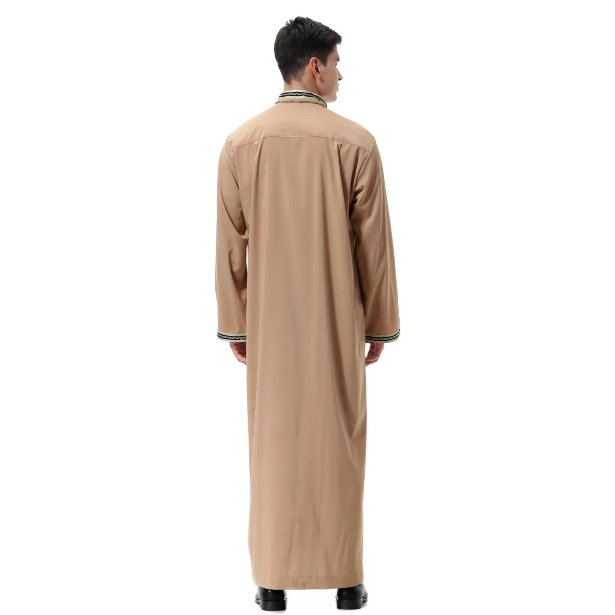 Musulmaņu Vīriešu Jubba Thobe islāma Apģērbu Aplikācijas Kimono Ilgi Drēbes, Turcija Saūda Musulman Valkāt abaya caftan Islāmu Dubajas Arābu Kleita