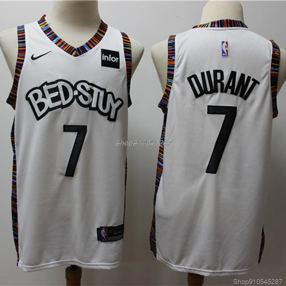 NBA Bruklinas Nets #7 Kevin Durant Vīriešu Basketbola Jersey #11 Kyrie Irving Swingman Svīteri #35 #72 Biggie Basketbola Jerseys