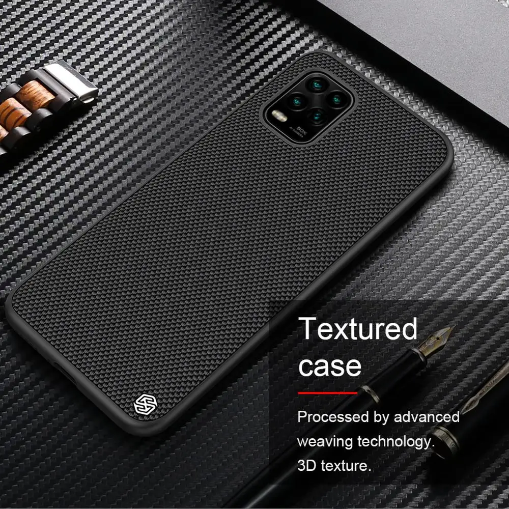 Nillkin par Xiaomi Mi 10 Jaunatnes 5G 10 Lite 5G gadījumā aizmugurējo vāciņu Teksturētu aizsardzības Nilkin gadījumos