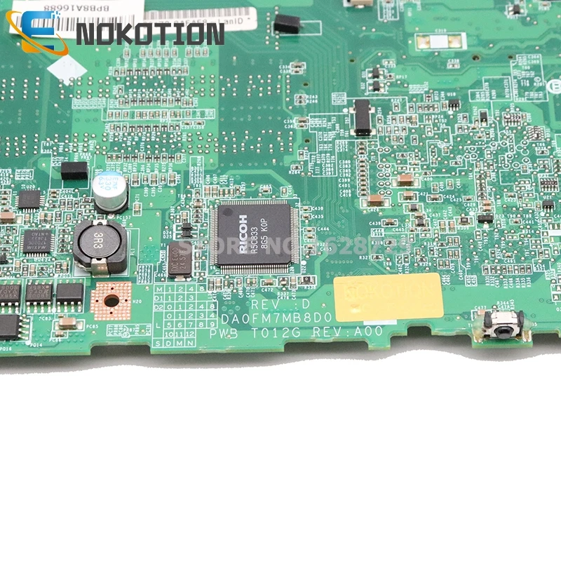 NOKOTION KN-0P171H 0P171H DA0FM7MB8D0 Dell Studio 1537 klēpjdators mātesplatē PM45 DDR2 bezmaksas cpu HD 3450 gpu