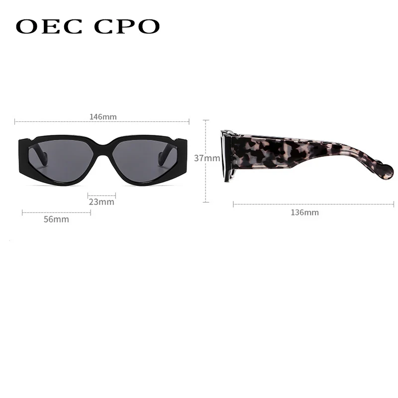 OEC CPO Modes Steampunk Laukumā Saulesbrilles Sieviešu Vintage Cat Eye Saulesbrilles Vīriešiem Retro Toņos Sieviešu Brilles UV400 O640