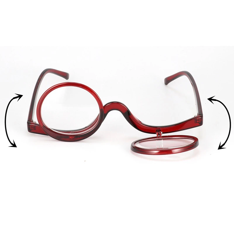 OLNYLO Sieviešu Kosmētiku, Lasīšanas Brilles, Grozāms Palielināmo Flip Make Up Acu Brilles Presbyopic +1 +1.5 +2.0 +2.5 +3.0 +3.5