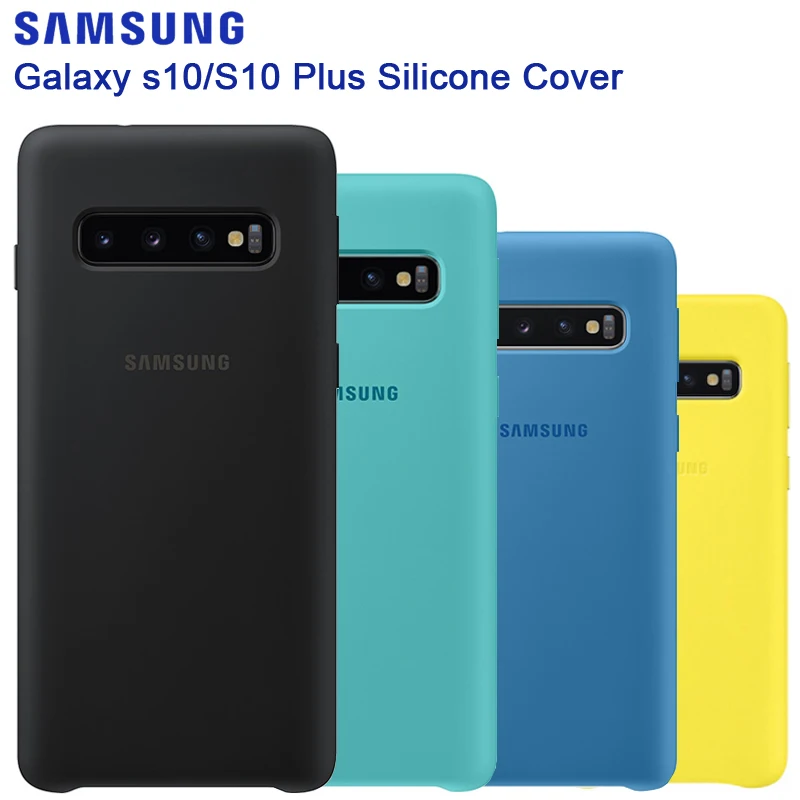 Oriģināls Samsung Oficiālais Silikona Gadījumā Aizsardzības Vāciņu Galaxy S10+ S10 Plus SM-G9750 S10 X SM-G9730 Mobilo Telefonu Korpusi