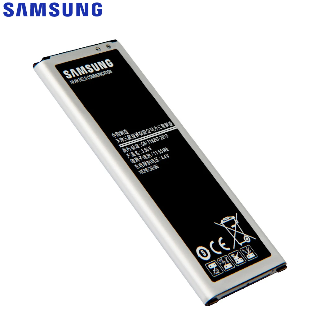 Oriģinālā Rezerves Samsung Akumulatoru Galaxy NOTE4 N9100 N9106W N9108V N9109V 4. PIEZĪME Ar NFC EB-BN916BBC 3000mAh