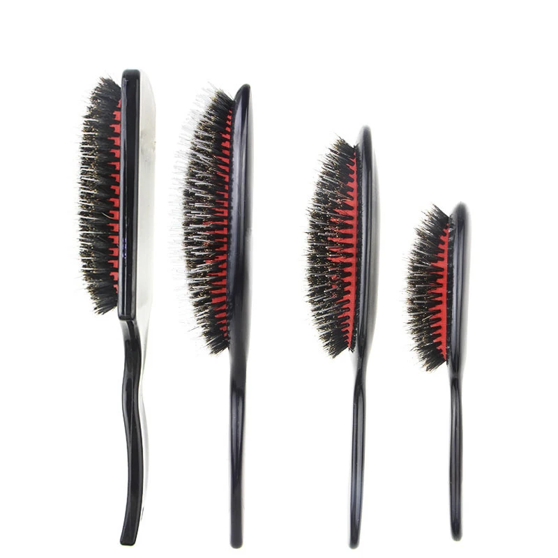 Ovālas Mežacūku Saru & Neilona Matu Ķemme Abody Ķemme Matu Suka Mini ABS Rokturis Anti-static Suka Galvas Hairbrush Salons Veidošanas līdzekļi