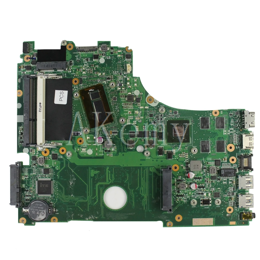 Par Asus A750J K750J K750JB X750JB X750JN klēpjdatoru, Pamatplate (Mainboard) testa OK I7-4510U GT740M/2GB bez Heatsink+4 gb RAM