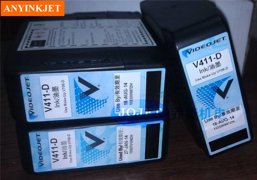 Pavisam jaunu oriģinālu Videojet V411 tintes V411-D tintes(ar cartirdge+tintes+chip)