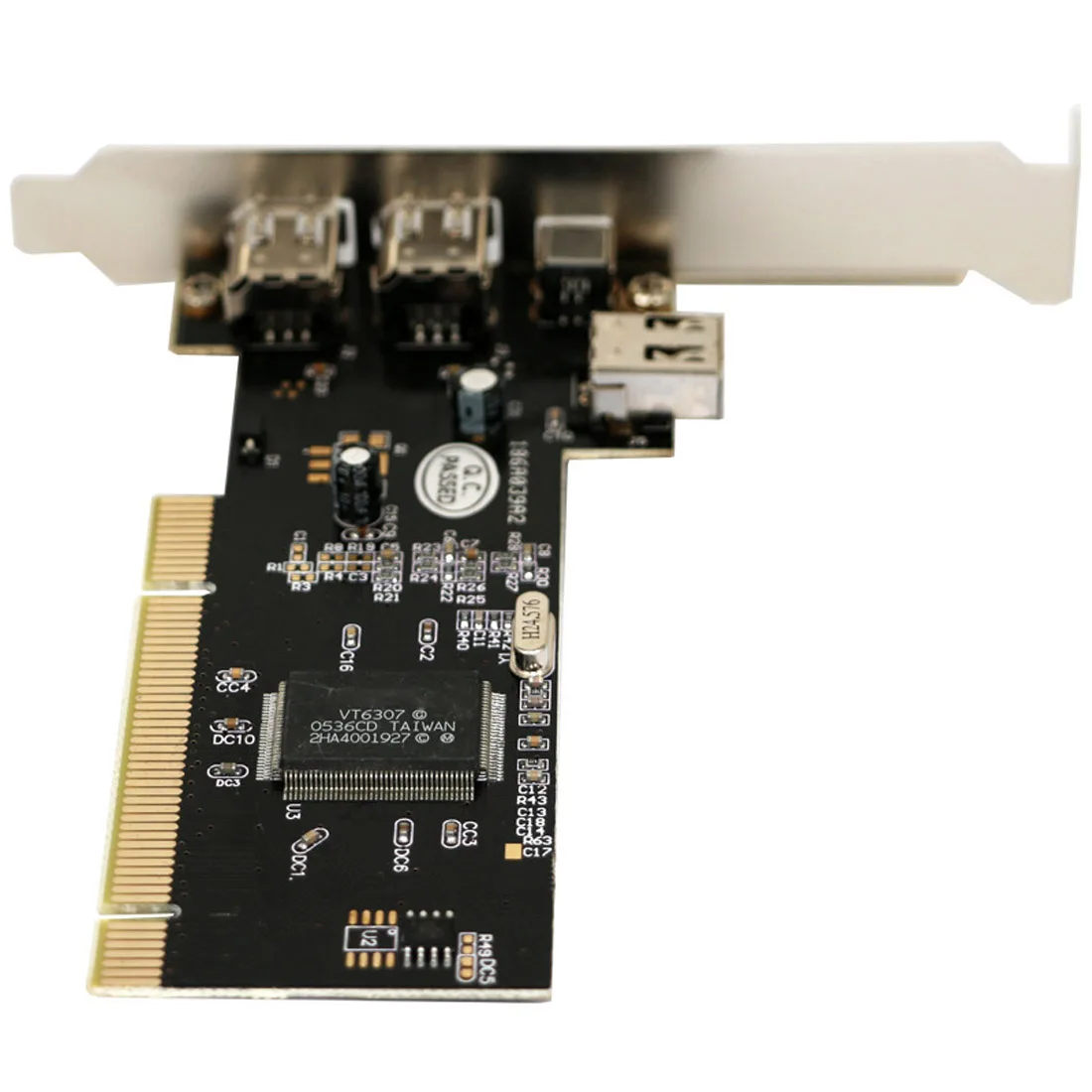 PCI Combo 1394A 4 Porti (3+1) Pārzinis Kartes Paplašinājums Adapteri PCI 3x 6 Pin 1x 4 Pin IEEE 1394 Kabeli Datoram ar Firewire