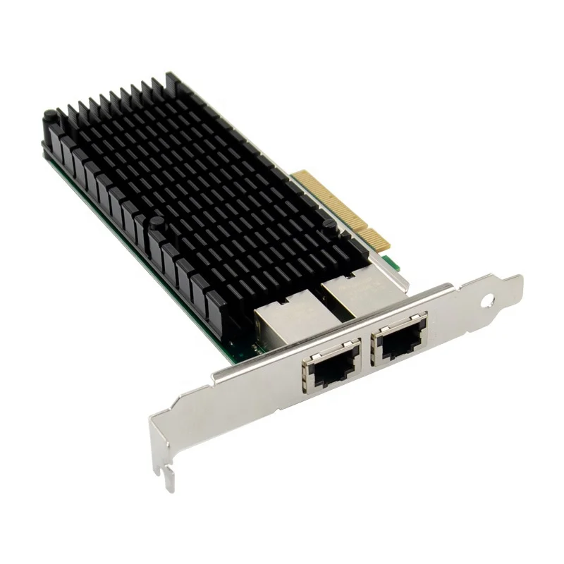 PCIe X8 ar Dual port 10GbE RJ45 Serveru NIC Tīkla Karte PCIE 10 Gigabit Ethernet servera kartes X540 10000M PCI Express 8X LAN 10G