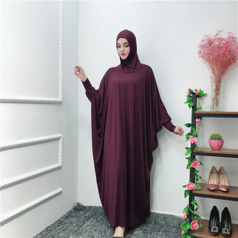 Ramadāna Arābu Musulmaņu Hijab Kleita Sievietēm Plats Piedurkņu Lūgšanu Apģērbs Maxi Abaya Kaftan Ilgi Drēbes Tuvajos Austrumos Turcija Islāma Ropa