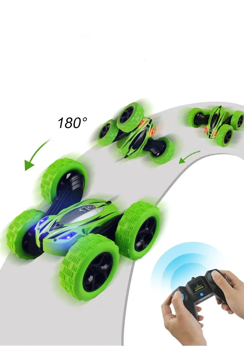 Rc Auto, Rotaļu Automašīnas 2.4 g 4ch Tālvadības Double-sided Stunt Drift Deformācijas apvidus auto Kāpurķēžu Flip Auto, Bērnu Rotaļu Robots