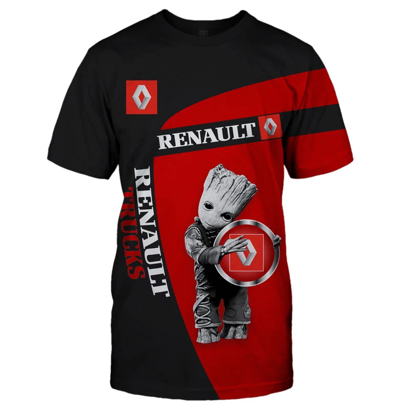 RENAULT-2020. gada Vasarā Jaunu 3d iespiests T krekls Vīriešiem ar Īsām piedurknēm krekls Smieklīgi, T krekli 3d T-krekls topi, t-veida, harajuku Vīriešu Apģērbs