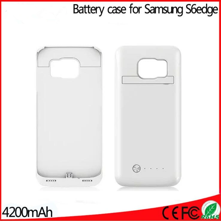 S6 malas Akumulatora korpusa Samsung Galaxy S6 malas Akumulatora korpusa 4200Mah Akumulatoru Lādētāju, Ja Power Bank Samsung S6 malas Gadījumā