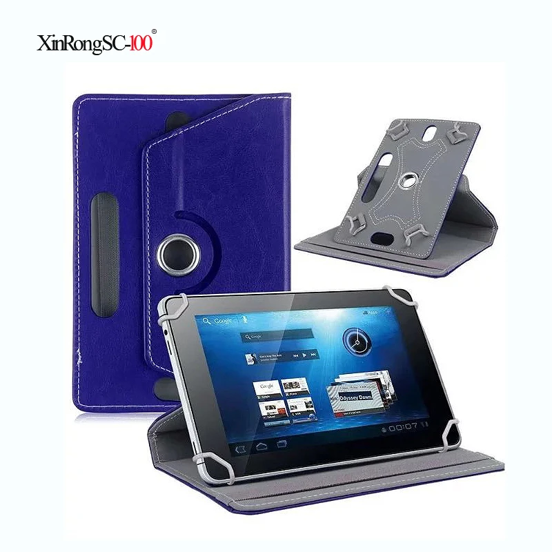 Samsung Galaxy Tab 3 7.0 Lite T110 T111 T113/T110 7 collu 360 Grādu Rotējoša Universāls Planšetdatoru PU Ādas gadījumā vāciņu