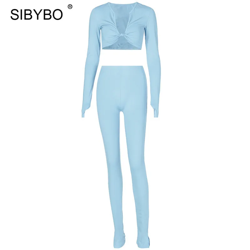 SIBYBO 2 Gabals Tērpi Sievietēm 2020. Gada Vasaras Crop Topi Aukliņu Kravas Bikses Komplekti Black Gadījuma Sportisks Treniņbikses Treniņtērpi